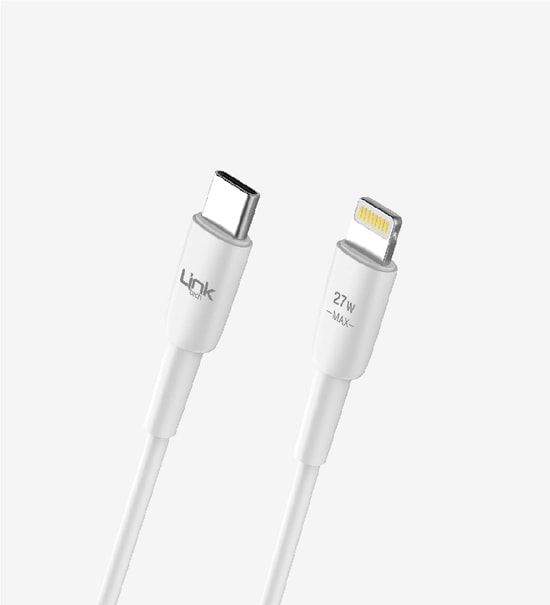 LinkTech K603 Type-C to Lightning Şarj Kablosu - 1 Metre, 27W Hızlı Şarj, PD Destekli Dayanıklı Data Kablosu