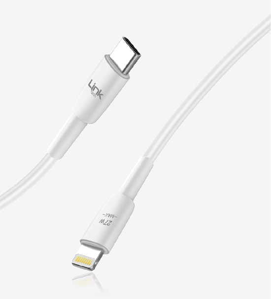 LinkTech K603 Type-C to Lightning Şarj Kablosu - 1 Metre, 27W Hızlı Şarj, PD Destekli Dayanıklı Data Kablosu