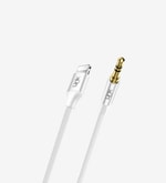 LinkTech LCA-A587 Lightning - 3.5mm AUX Kablosu (100cm) - Örgü Metal Jaklı, Yüksek Kaliteli Ses Aktarımı