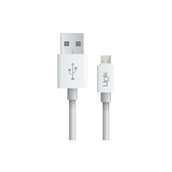 LinkTech K565 Beyaz Micro USB Şarj Kablosu (LCA-K565/WHITE) - 30cm, 2.4A, Hızlı Şarj Desteği, Powerbank Uyumlu Tasarım
