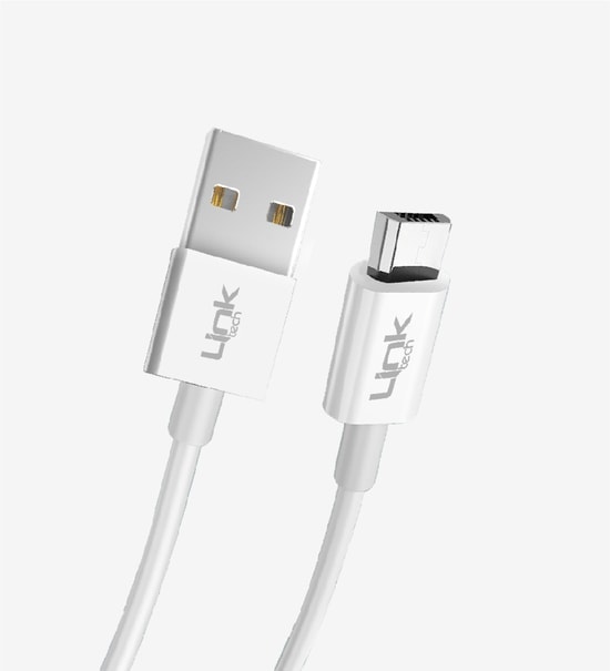 LinkTech K565 Siyah Strong 30cm 2.4A Micro USB Şarj Kablosu (LCA-K565/BLACK) - Powerbank Uyumlu, Hızlı Şarj, 30 cm Siyah