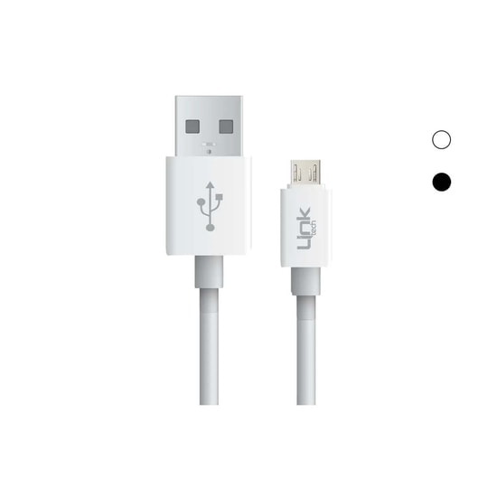 LinkTech K558 Micro USB Beyaz Şarj Kablosu (LCA-K558/WHITE) - 2.4A Hızlı Şarj, 1 Metre Uzunluk, Beyaz Tasarım, Dayanıklı