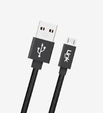 LinkTech K542 30cm Örgülü Metal Başlı Gri Micro USB Şarj Kablosu (LCA-K542/GRAY) - Powerbank Uyumlu Hızlı Şarj Kablosu