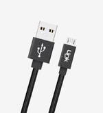 LinkTech K542 30cm Örgülü Metal Başlı Mavi Micro USB Şarj Kablosu (LCA-K542/BLUE) - Powerbank Uyumlu Hızlı Şarj Kablosu