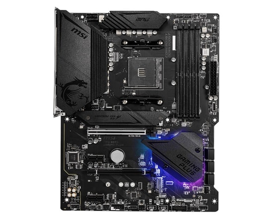 MSI MPG B550 Gaming Plus Anakart: AMD AM4 Ryzen, DDR4 4400MHz OC, HDMI, DP, Çift M.2, USB 3.2, RGB, ATX
