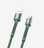 LinkTech K551 Micro USB Mavi Şarj Kablosu (LCA-K551/BLUE) - 1m, Örgülü, Metal Başlı, Hızlı Şarj, Dayanıklı Tasarım