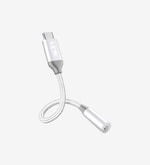 LinkTech LAC-A195 Type-C to 3.5mm Beyaz AUX Jakı Adaptörü - Mikrofon ve Kulaklık Uyumlu, Ultra Kompakt