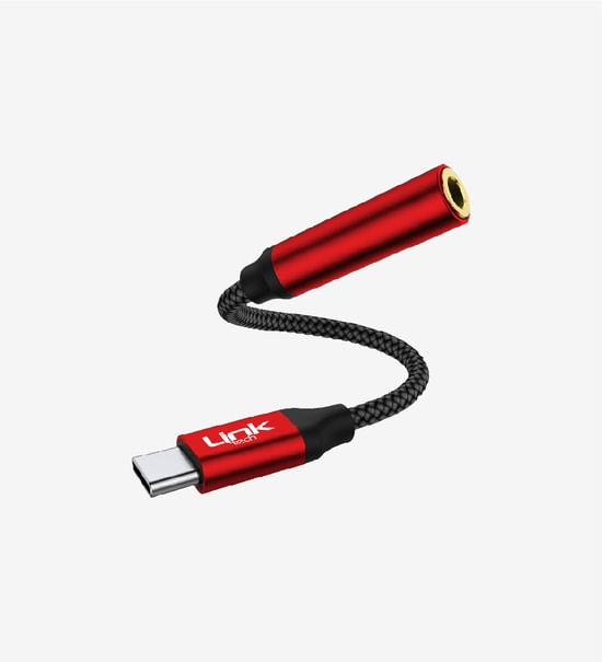 LinkTech LAC-A195 Type-C to 3.5mm Beyaz AUX Jakı Adaptörü - Mikrofon ve Kulaklık Uyumlu, Ultra Kompakt