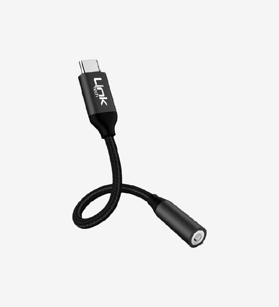 LinkTech A195 Gri Type-C to 3.5mm AUX Jak Dönüştürücü Adaptör (LAC-A195/GRAY) - Yüksek Çözünürlüklü Ses Aktarımı