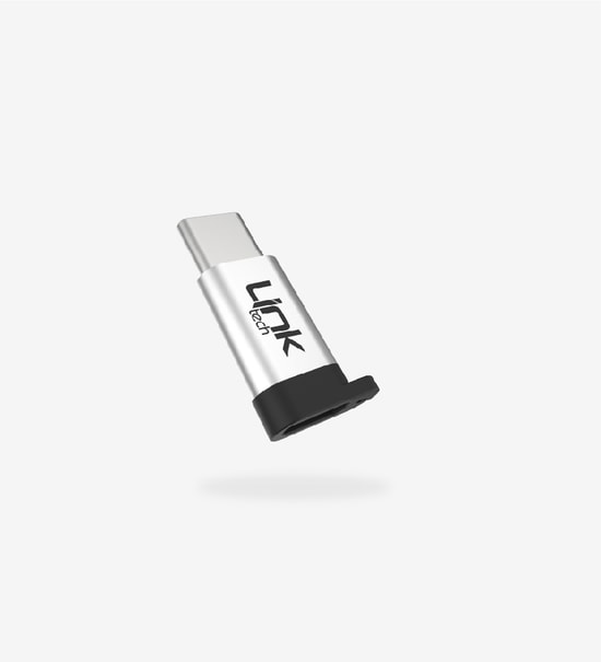 LinkTech O186 Mikro USB to Type-C Dönüştürücü Adaptör - Alüminyum Gövde, 2.4A Şarj Desteği