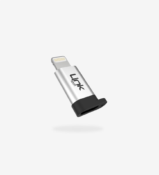 Linktech LOF-O189 Mikro USB to Lightning Dönüştürücü Adaptör - 2.4A Şarj, 5Gbps Veri Aktarımı, Kompakt Tasarım