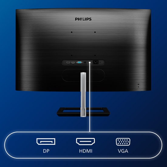 Philips 322E1C/00 32" Full HD 4ms Curved VA Monitör - 1920x1080, 75Hz, VA Panel, AMD FreeSync, HDMI, DP, Adaptive-Sync