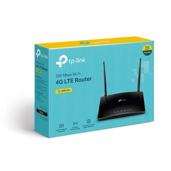 TP-Link TL-MR150 4G LTE Dış Mekan CPE Modem Router - 150Mbps, 2 x 23dBi Anten, 3 Port, AC750, Wi-Fi 4, Tak Çalıştır