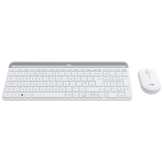 Logitech MK470 Beyaz İnce Tasarım Kablosuz Multimedya Klavye Mouse Seti (920-009436) - Türkçe Q Klavye, 1000Dpi