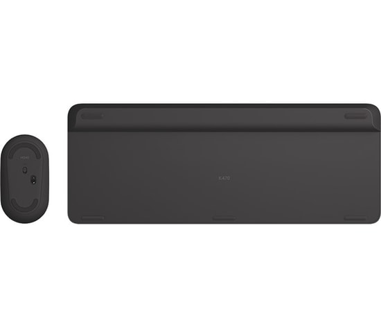 Logitech MK470 Siyah İnce Sessiz Kablosuz Klavye Mouse Seti (920-009435) - Türkçe Q Düzen, Minimalist Tasarım, 1000Dpi
