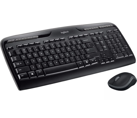 Logitech MK330 Kablosuz Türkçe Q Düzen Siyah Klavye ve Mouse Seti (920-003988) - Hızlı Erişim Tuşları, 800 DPI, AAA Pil