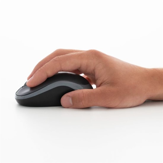 Logitech MK330 Kablosuz Türkçe Q Düzen Siyah Klavye ve Mouse Seti (920-003988) - Hızlı Erişim Tuşları, 800 DPI, AAA Pil