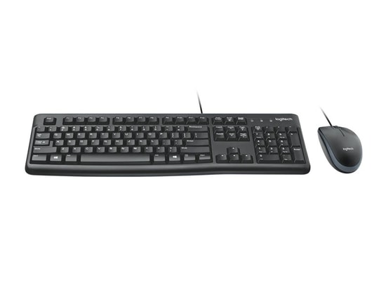 Logitech MK120 USB Kablolu Klavye Mouse Set (920-002560) - Türkçe Q Düzen, Optik 1000dpi, Sıvı Dökülmesine Dirençli