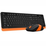 A4-Tech Fstyler FG1010-T Turuncu Kablosuz Türkçe Q Düzen Klavye Mouse Set - 2.4GHz, 2000dpi, 15m Menzil, Tak Çalıştır