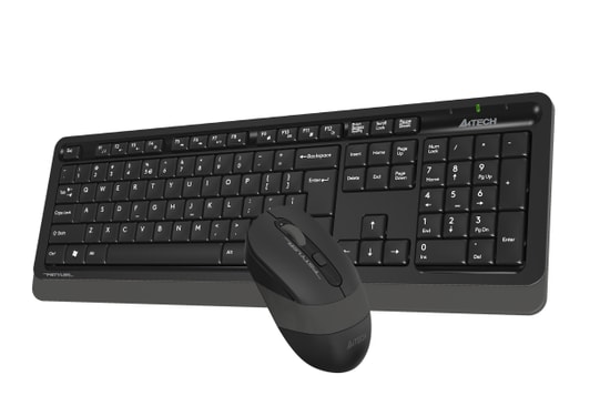 A4 Tech Fstyler FG1010 Türkçe Q Düzen Kablosuz Klavye Mouse Seti - Gri Renk, Multimedya, Ergonomik Tasarım