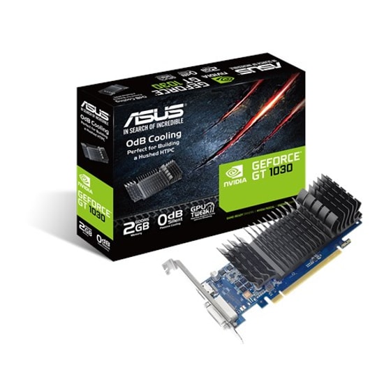 Asus GeForce GT1030-SL-2G-BRK 2GB GDDR5 Ekran Kartı - 64 Bit, Sessiz Soğutma, HDMI 2.0, DVI-D