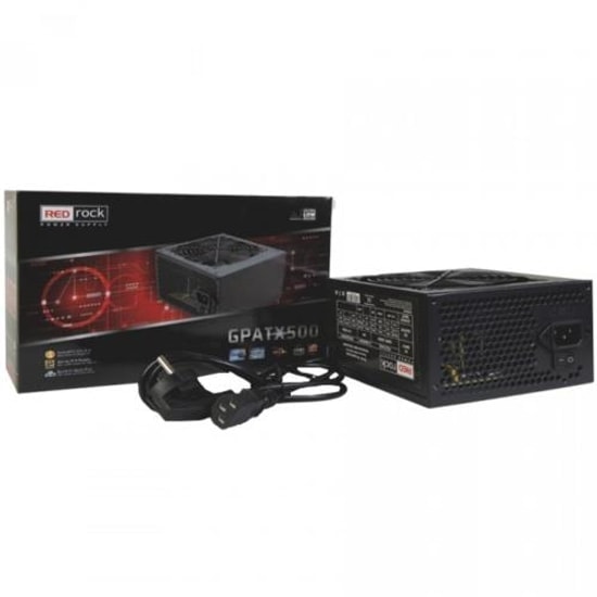 Redrock P4 Peak 500W Güç Kaynağı - 120mm Fan, 20+4 Pin, 3x SATA, 2x IDE Bağlantılı, Modüler Olmayan Tasarım, ATX PSU