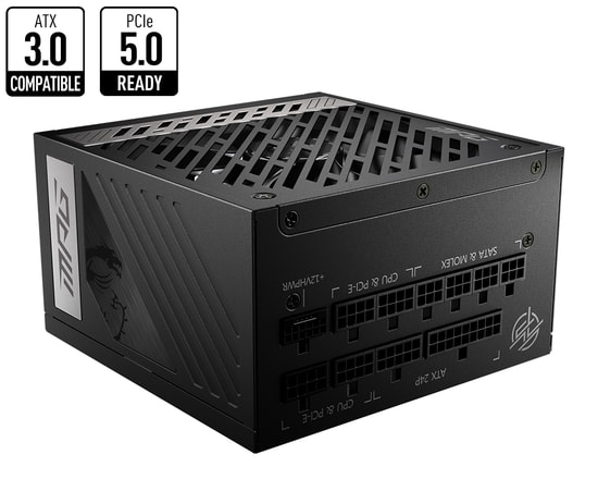 MSI MPG A850G PCIE5 850W 80+ Gold PCIe 5.1 Tam Moduler Güç Kaynağı - Gen5, Aktif PFC, 135mm Fanlı, ATX 3.1 Uyumlu