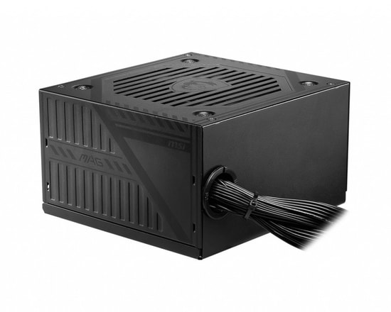 MSI MAG A600DN 600W 80+ Güç Kaynağı (PSU) - Aktif PFC, 120mm Fanlı, 40Cye Kadar Dayanıklı
