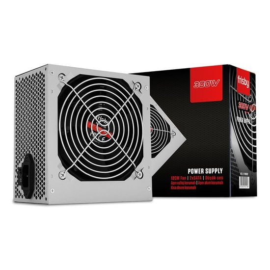 Frisby FR-PW30C12 300W Güç Kaynağı - 12cm Fanlı, OVP/OCP Korumalı, 3xSATA/2x Molex Çıkışlı Power Supply