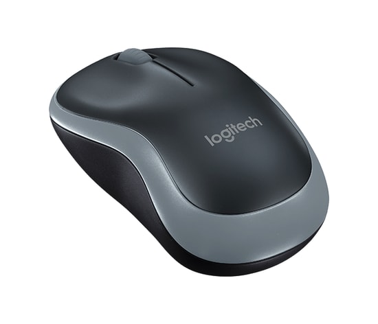 Logitech M185 Gri Kablosuz Optik Mouse (910-002235) - 2.4 GHz, 1000 DPI, Kompakt Tasarım, USB Alıcı