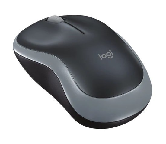 Logitech M185 Gri Kablosuz Optik Mouse (910-002235) - 2.4 GHz, 1000 DPI, Kompakt Tasarım, USB Alıcı