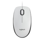 Logitech M100 USB Kablolu Beyaz Optik Mouse (910-006764) - 1000DPI, 180cm Kablo, Sağ/Sol El Uyumlu, 3 Tuşlu Tak Çalıştır