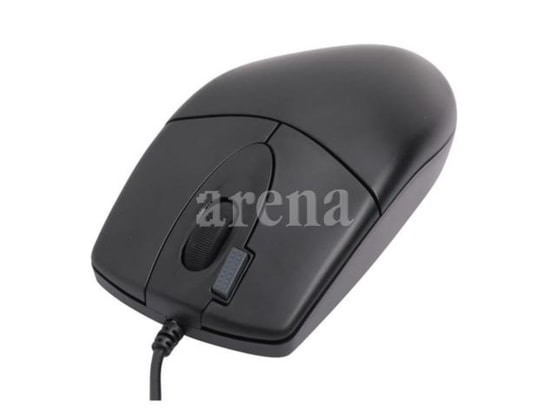 A4 Tech OP-620D Siyah Kablolu Optik Mouse - 1000 DPI Hassasiyet, 4 Tuşlu, 1.5 Metre Kablo, Ergonomik Tasarım