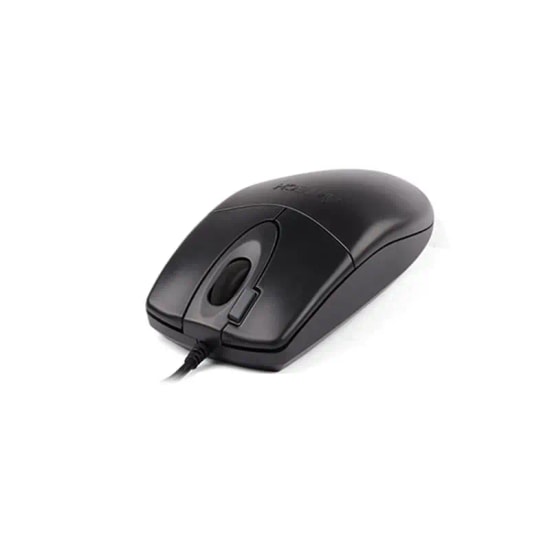 A4 Tech OP-620D Siyah Kablolu Optik Mouse - 1000 DPI Hassasiyet, 4 Tuşlu, 1.5 Metre Kablo, Ergonomik Tasarım