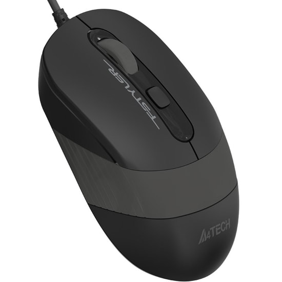 A4 Tech FM10 Gri Optik Kablolu Mouse - 1600 DPI, USB Kablolu, Ergonomik Tasarım, Ofis ve Ev Kullanımı için İdeal