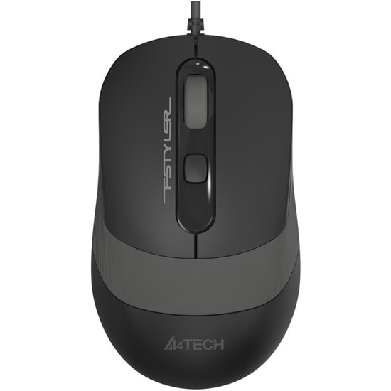 A4 Tech FM10 Gri Optik Kablolu Mouse - 1600 DPI, USB Kablolu, Ergonomik Tasarım, Ofis ve Ev Kullanımı için İdeal