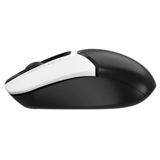 A4 Tech FG12S Panda Sessiz Kablosuz Siyah Beyaz Optik Mouse - Nano Alıcı, 1200 DPI, 12 Ay Pil Ömrü, Ergonomik Tasarım