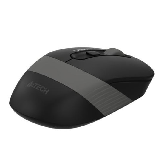 A4 Tech FG10S Siyah Gri Kablosuz Nano Optik Mouse - 2000 DPI, Sessiz Tıklama, Ergonomik Tasarım, AA Pil, 125Hz Raporlama