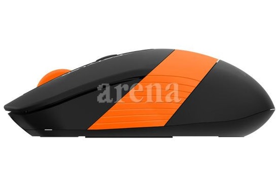 A4 Tech Fstyler FG10 Siyah Turuncu Kablosuz Mouse - 2000 DPI, 2.4 GHz Bağlantı, Ergonomik Tasarım, 5 Milyon Tıklama Ömrü