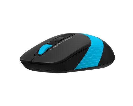 A4 Tech FG10 Siyah Mavi Kablosuz Mouse: 2000 DPI, Kaymaz Yüzey, 5 Milyon Tıklama Ömrü, Güç Tasarruflu Optik Mouse