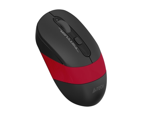 A4 Tech FG10 Kırmızı Kablosuz Optik Mouse - 2000 DPI, USB Nano Alıcı, 15 Metre Çekim Mesafesi, Ergonomik Tasarım