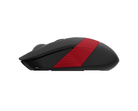 A4 Tech FG10 Kırmızı Kablosuz Optik Mouse - 2000 DPI, USB Nano Alıcı, 15 Metre Çekim Mesafesi, Ergonomik Tasarım