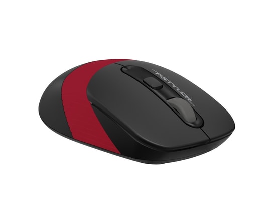 A4 Tech FG10 Kırmızı Kablosuz Optik Mouse - 2000 DPI, USB Nano Alıcı, 15 Metre Çekim Mesafesi, Ergonomik Tasarım
