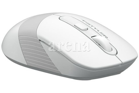 A4 Tech Fstyler FG10 Beyaz Gri Kablosuz Optik Mouse - 2000 DPI, 2.4 GHz Bağlantı, Kaymaz Tasarım, 5 Milyon Tıklama Ömrü