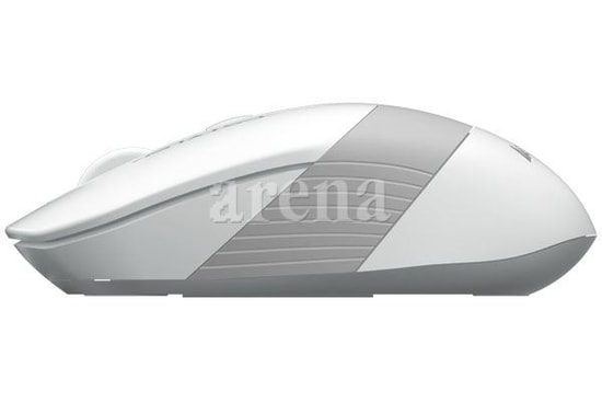 A4 Tech Fstyler FG10 Beyaz Gri Kablosuz Optik Mouse - 2000 DPI, 2.4 GHz Bağlantı, Kaymaz Tasarım, 5 Milyon Tıklama Ömrü