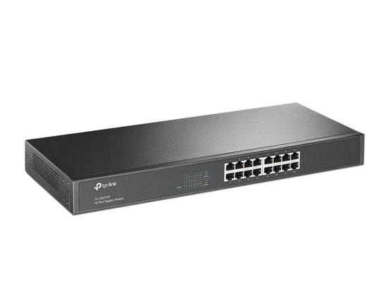 TP-Link TL-SG1016 16 Port Gigabit Switch - 10/100/1000Mbps, Rack Tipi, Tak & Çalıştır, Metal Kasa, QoS Desteği