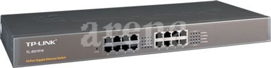 TP-Link TL-SG1016 16 Port Gigabit Switch - 10/100/1000Mbps, Rack Tipi, Tak & Çalıştır, Metal Kasa, QoS Desteği