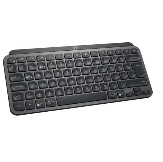 Logitech MX Keys Mini Siyah Türkçe Q Düzen Kablosuz Klavye (920-010504) - Bluetooth, LED Aydınlatmalı, Dahili Şarjlı Pil