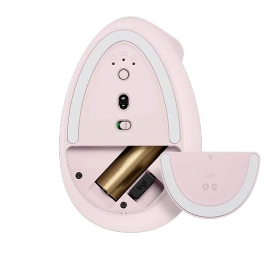 Logitech Lift Gül Rengi Sessiz Kablosuz Ergonomik Dikey Mouse (910-006478) - 4000 DPI, 6 Tuş, Küçük/Orta El Uyumlu