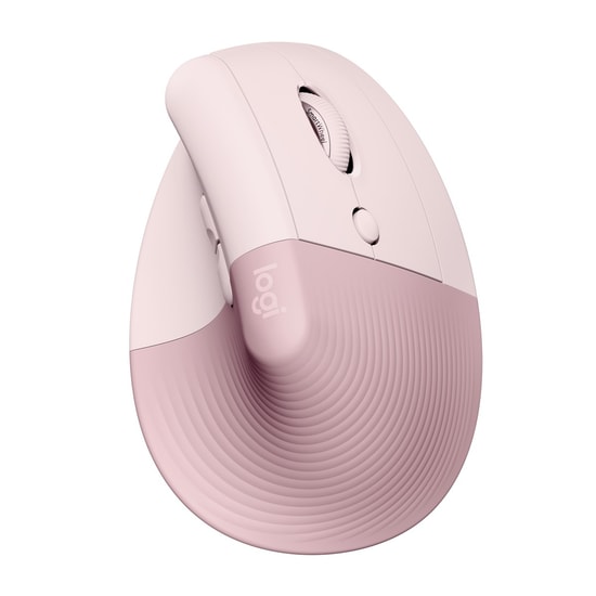 Logitech Lift Gül Rengi Sessiz Kablosuz Ergonomik Dikey Mouse (910-006478) - 4000 DPI, 6 Tuş, Küçük/Orta El Uyumlu